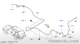 Ruitensproeierslang Nissan Terrano2 R20 28940-7F002 5315mm