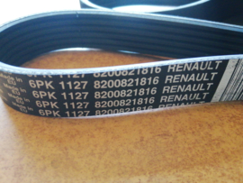 Multiriem 6PK1127 K9K Nissan Kubistar X76 11720-00Q1K (8200821816) Origineel.