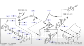 Koppelingsslang CD17/CD20 Nissan 30855-60Y01