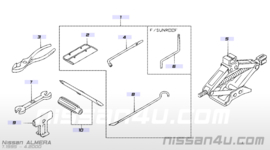 Slinger voor krik Nissan 99552-0U000 A32/ CA33/ N15/ S14/ T30/ T31 W10/ Y10/ Z33/ Z50 Gebruikt.