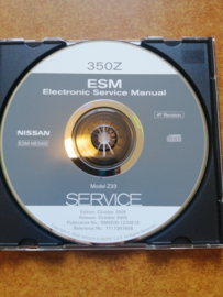 Electronic Service Manual '' Model Z33 series '' Nissan 350Z Z33 SM5E00-1Z33E1E Gebruikt.