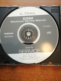 Electronic Service manual '' Model T30 series '' Nissan X-Trail T30 SM5E00-1T30E1E Used part.