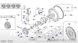 Vliegwiel GA16 Nissan 12310-78A01 B13/ N14/ N15/ Y10