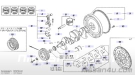Flywheel GA16 Nissan 12310-78A01 B13/ N14/ N15/ Y10 used part