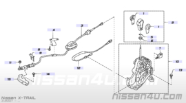 Afdekkap automaatbakhendelknop Nissan X-Trail T31 34929-JD80A