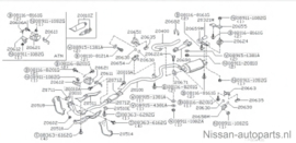 Eindpijp Nissan Silvia S12 20051-21F00 Origineel.