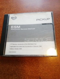 Electronic Service Manual '' Model D22 series 2nd revision '' Nissan King Cab D22 SM5E00-1D22E0E Gebruikt.