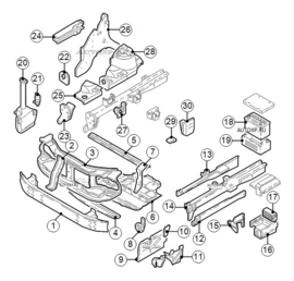 Afdekkap onderzijde Nissan Primastar X83 75890-00QAD