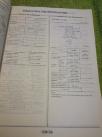 Service manual ''Model M10 series Supplement-III''  SM7E-M1HSE0 Nissan Prairie M10