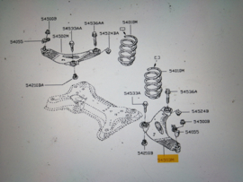 Link assy-front suspension, lower left-hand Nissan Primastar X83 54503-00Q0D Original (8200395007) (93853464)