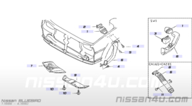 Cover-front under, right-hand Nissan Bluwbird T72 75892-Q9000 used part.