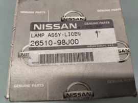 Kentekenlamp Nissan 26510-98J00 Origineel.