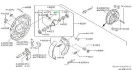 Cup wielremcilinder Nissan 44112-M0820 720/ B13/ D21/ E23/ N10/ N14/ N15 Origineel.
