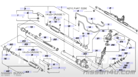 Stuurhuis Nissan 49001-63C00 met stuurbekrachtiging N14/ Y10