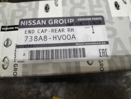 Afdekkap dakdrager rechts-voor Nissan Qashqai J11 738A8-HV00A Origineel.