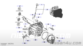 Exhaust gas recircuration valve CA20E Nissan M10/ M11/ T12/ T72/ U11 14710-D3302 Used part.