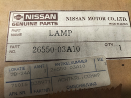 Lamp rear combination, outher right-hand Nissan Sunny B11 sedan 26550-03A10 Original.