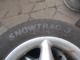 195/60R14 / 2x wiel met winterband 4 x 100 4x6J ET38