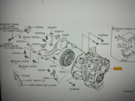 Transaxle automatic CG13DE Nissan Micra K11 31020-44B01 (REOF05A) Used part.