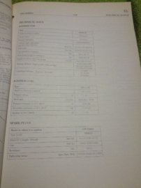 Service manual ''model 260 series Supplement-III''  Nissan Patrol 260 SP-503-E Gebruikt.