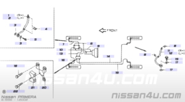 Remslang Nissan Primera P11/WP11. rechtsachter 46010-8F800