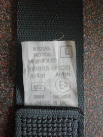 Belt rear seat tongue, left-hand Nissan Micra K11 88845-6F820 Used part.