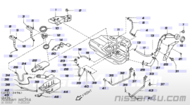 Sender unit-fuel gauge Nissan Micra K11 25060-5F200 Original (25060-5F100)