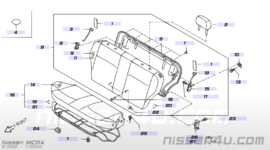 Achterbankzitting Nissan Micra K11 88300-96B20