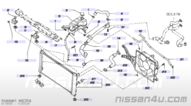 Koelvloeistofreservoir TD15 Nissan Micra K11 21710-6F600 Schade