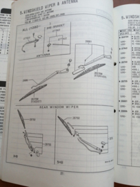 Collision parts catalog model N14 series Nissan Sunny N14 EC-121-EL