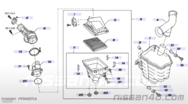 Luchtmassameter F9Q Nissan Primera P12 22680-AW300