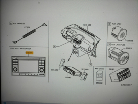 Controller assy-navigation Nissan Note E11 25915-BH00A Used part, little damage.