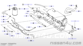 Benzine injector SR20DE Nissan 16600-7J500 N16 /V10/ WP11 gebruikt.