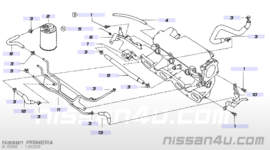Hose-evap control SR20DE Nissan 22320-7J508 P11/ V10/ WP11 (125mm) Used part.