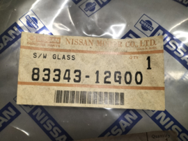 Zijruit links Nissan King Cab D21 83343-12G00 Origineel.
