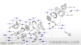 Distributiekettinggeleider YD22DDT Nissan 13085-5M305