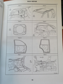 '' Body repair manual T30 '' BR1E-0T30E0E reparatiehandboek Nissan X-trail T30