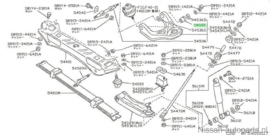 Draagarmbus vooras Nissan Vanette GC22 54542-G5100 Origineel.