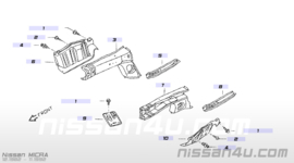 Accuplaat Nissan Micra K10 75832-01B00 Gebruikt.
