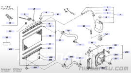 Koelvloeistofreservoir Nissan 21710-69Y00 B13/ N14/ Y10 Gebruikt.