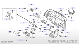 Middenpaneel dashboard Nissan Micra K12 68261-AX613 (opdruk 68260-AX600)