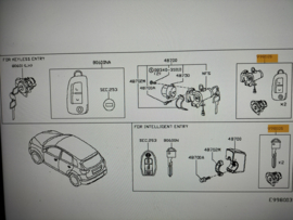 Slotenset Nissan Qashqai J11 99810-4EL2C Origineel.