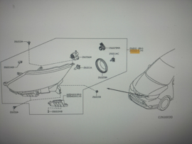 Headlamp assy-left-hand Nissan Qashqai J11 26060-HV00B (Koito 100-19009) New.