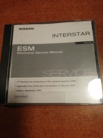 Electronic Service Manual '' Model X70 series 3th revision '' Nissan Interstar SM4E00-1X70E0E Gebruikt.