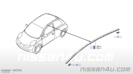 Bevestigingsclip Daklijst Nissan Micra K12 73856-AX005