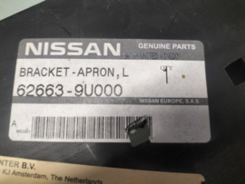 Bracket-apron lower Nissan 62663-9U000 Original.