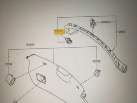 Bevestigingshaak hoedenplank Nissan 79916-JD00A E11/ J10/ J11 Nieuw