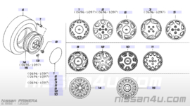 Wieldop Nissan Primera P11/WP11 40315-2F110