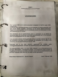 Handboek ''Nissan reparatietijden'' Gebruikt. (20250316)