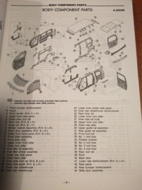 ''Body repair manual C23 '' Reparatie handboek Nissan Serena C23